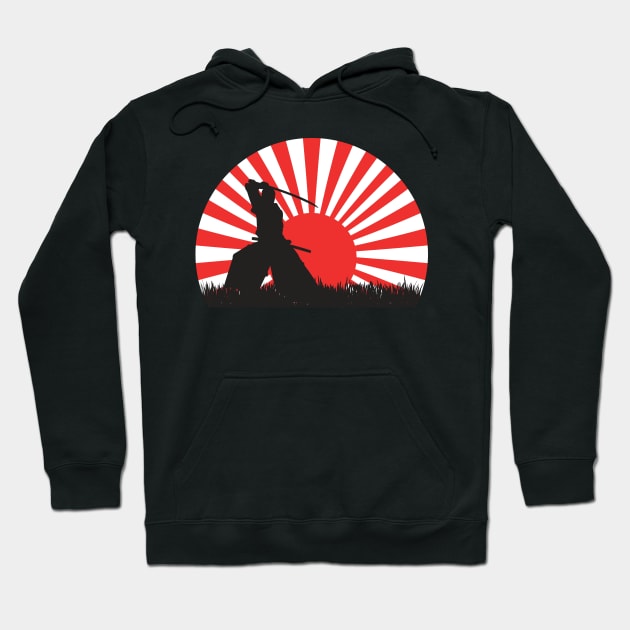 Samurai Japanese Hoodie by Tribun Dash